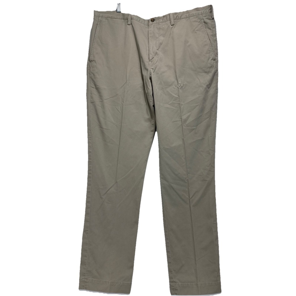Polo Ralph Lauren‎ Chino Pants 36x32 Tan Twill Cotton Stretch Straight Fit
